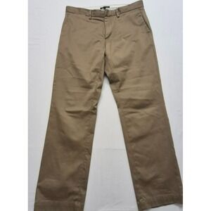 Banana Republic Emerson Straight Fit Chino Pants Men's 34x32 Khaki Cotton